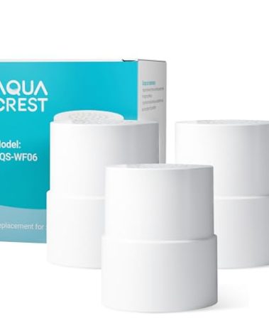 AQUA CREST Shower Filter Replacement for JOLIE® FILTERED SHOWERHEAD, High Pressure Shower Filter Replacement Cartridge For Healthier Hair and Skin, 3 Pack