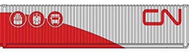 Walthers HO Scale 53' Singamas Container Canadian National/CN (Three Modes)