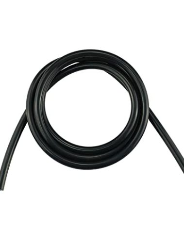 Ucreative 5FT ID 1/8" (3mm) High Temperature Silicone Vacuum Tubing Hose 130PSI Max Pressure Black