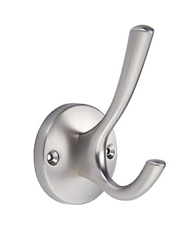 TUNNY 5 Pack Round Coat Towel Hooks - Brushed Nickel Coat Hooks for Hanging Coats Towel Hooks for Bathroom Wall Mounted Zinc Alloy Bath Towel Hooks Robe Clothes Hook Holder Heavy Duty Wall Hooks