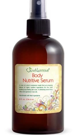 Just Nutritive Body Nutritive Serum | For Outdoor Body Tanning | Hydrating Body Oil | Natural Skin Moisturizer | Sun Kiss Glow 8 Oz