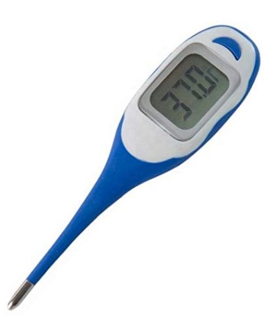 Agri-Pro Veterinary Thermometer. Fast, Accurate Temperature Readings for Pets and Livestock. Large Display. Flexible Tip.