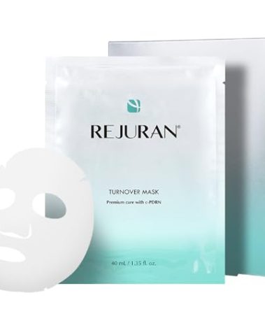 REJURAN® Turnover Mask, c-PDRN® (5ea) – Original Salmon DNA for Firming, Hydration, Repairing & Revitalizing. Achieve Youthful, Radiant Skin. Korean Skincare. Ultra Microfiber Sheet Mask