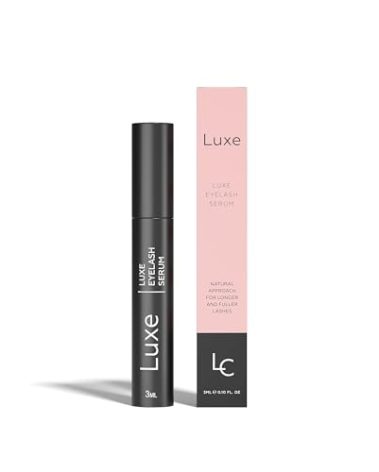Luxe Cosmetics Eyelash Serum (3mL) Eyelash Growth Serum for Thicker, Longer & Fuller Lashes - Premium Lash Growth, Volume Lashes - Visible Results After 4 Weeks - Suitable for All Eyelashes