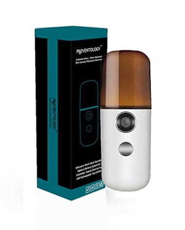 Preventology Colloidal Silver Mist Sprayer - Rechargeable Ultrasonic Mesh - Silent Operation