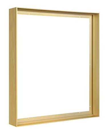 FOLKOR Metal Floating Frame for 20x40 Canvas Oil Paintings, DIY Canvas Floater Frame with 1.5" Deep Abstract Prints Wall Art/Portrait/Landscape Living Room Bedroom Kitchen Decor (Gold)