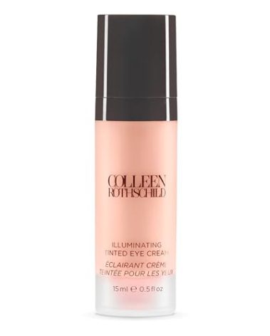 COLLEEN ROTHSCHILD Illuminating Tinted Eye Cream | Instant Brightening Effect | Nourishes & Targets Dark Circles | With Hyaluronic Acid, Caffeine, Pearlized Pigments & Peptides (0.5 fl oz)