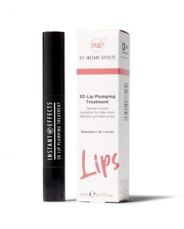 My Instant Effects 3D Lip Plumping Treatment - Clear Lip Enhancer - Plumper Lips In Seconds - Hydrating Formula Boosts Volume Without Irritation - Lasting Effects On Natural Color And Shape - 0.17 Oz