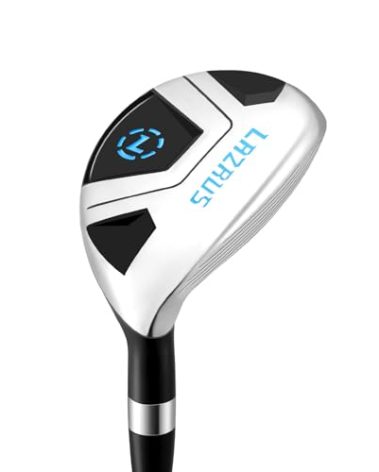 LAZRUS GOLF Premium Hybrid Golf Clubs for Men - 2,3,4,5,6,7,8,9,PW Right Hand & Left Hand Single Club, Graphite Shafts, Regular Flex (Men, RHS #4)
