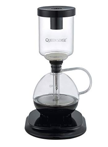 [Factory Store] QUEEN SENSE Patented Siphon/Syphon Coffee Maker Electric Vacuum Coffee Pot CM0601 (Siphon Coffee Maker)