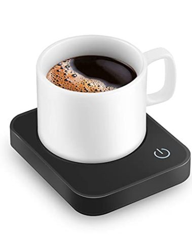 VOBAGA Coffee Mug Warmer for Desk with Auto Shut Off & 3-Temp Settings, Coffee Cup Warmer with Smart Safety Alert Home Office Accessory, Perfect for Coffee, Tea, Milk (Mug for Display)