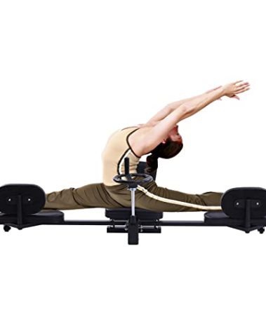 Leg Stretcher, 100kg/220.46lbs Heavy Duty Profi Leg Stretcher Machine Gymnastics Yoga Splits Leg Stretching Flexibility Equipment MMA Training Machine Martial Arts Gear for Home Gym Training Fitness