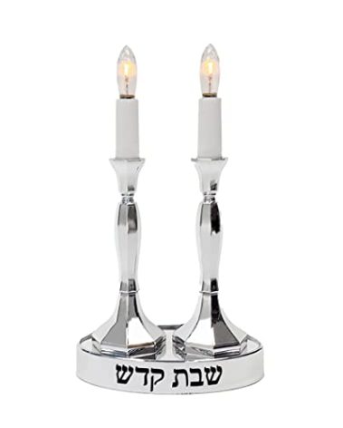 Incandescent Electric Shabbat Candles, Low Voltage