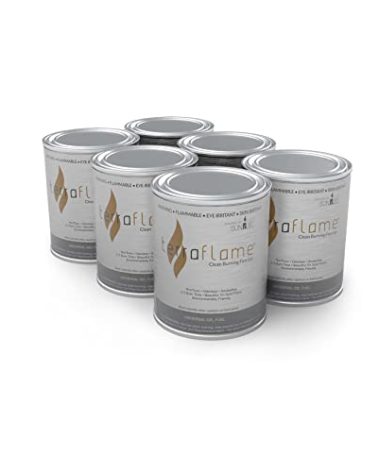 TerraFlame Pure Gel Fuel | Clean-Burning & Smoke-Free | Fuel for Fireplace, Fire Log Inserts & Fire Bowl | (13 oz. - Pack of 6)