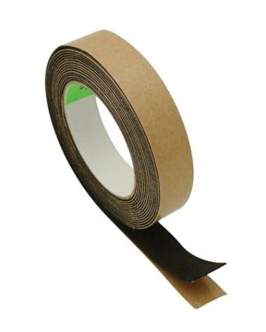 FindTape Polyester 1mm Felt Tape – 1 in. x 15 ft. Felt Strips with Adhesive Backing and Furniture Strips, Great for Arts and Crafts, Classrooms, and Protecting Furniture (Black)