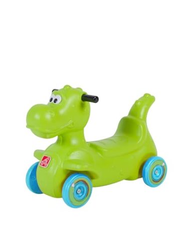 Step2 Dino Dash Kids Push Car, Foot Powered Ride On Toy, Practice Balance with 4 Wheels, Track Not Included, Made of Durable Plastic, Max Weight 50 lbs., for Toddlers 2-5 Years Old, Green