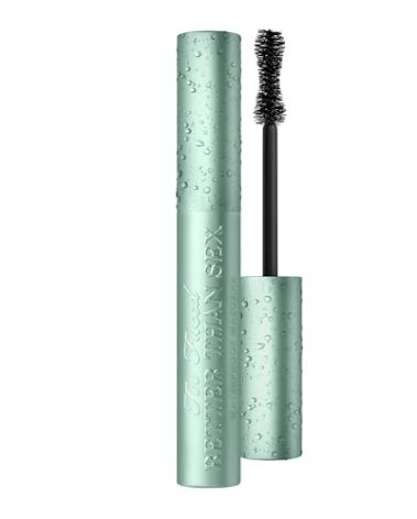 Too Faced Better Than Sex Waterproof Mascara | Volume + Length with Hourglass Brush, 0.27 Fl Oz, Black