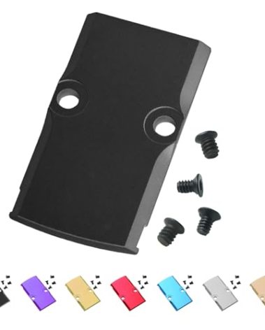 BZGREEN RMR Cover Plate for Glock 17 19 26 Cut Slides Anodized Aluminum (Black)