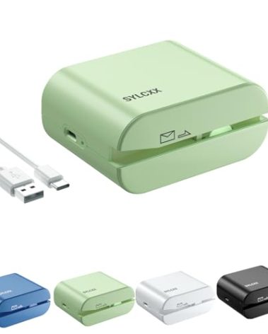 Rechargeable Electric Letter Opener - Letter Openers Envelope Slitter, Electric Envelope Opener, Mail Opener, Universal Envelope Efficient Letter Opener Tool for Office, Home (Saga Green)