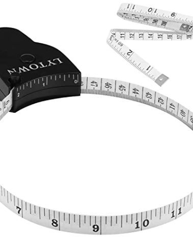 2PCS Tape Measure Body Measuring Tape 60inch (150cm), Retractable Measuring Tape for Body Measurement & Weight Loss, Accurate Body Tape Measure for Fitness, Tailor, Sewing, Handcrafts, Clothes