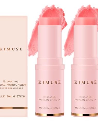 KIMUSE Hydrating Multi Balm Stick, All-in-One Hydrating Lip Balm Eye Cream Neck Cream Make Up Base, Reduce Wrinkle & Moisturizing Moisturizer For Face Skin Care