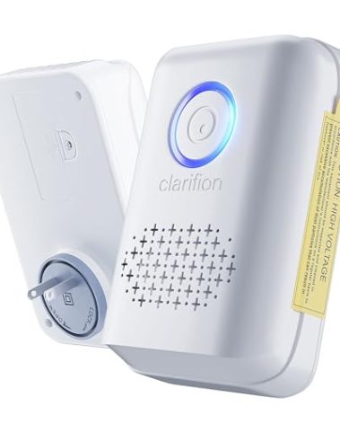 Clarifion ODRx - UV-C Cat Odor Deodorizer & Eliminator, Removes Cat Pee Smell, Filterless, Quiet, Compact Air Freshener for Bedrooms, Living Rooms, Litter Box Areas, Eliminates Ammonia Odors