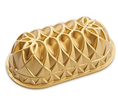 Nordic Ware Jubilee Loaf Pan, 6 Cup, Gold