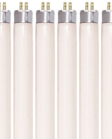 KOR (Pack of 6) F6T5/CW - T5 Fluorescent 4100K Cool White - 6 Watt - 9" Super Long Life Light Bulbs