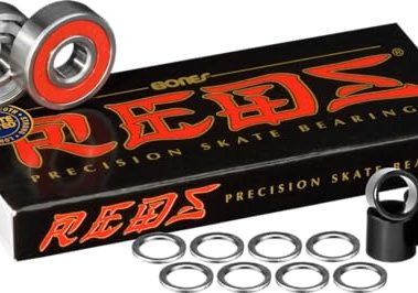 Bones Reds Bearings 8 pk w/Spacers & Washers Bundle