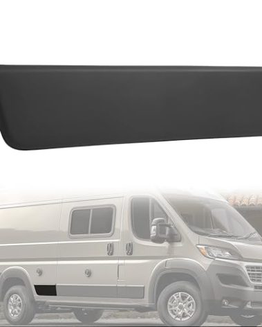 KUAFU Rear Quarter Panel Trim Compatible with 2019-2022 Dodge Ram Promaster Quarter Panel Long Wheel Base Molding Cover Plastic PP-Black Right Passenger Side