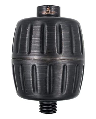 AquaBliss Heavy Duty Shower Filter – Advanced 30x Filtration - Universal Multi-Stage Shower Head Filter Reduces Chemicals, Chlorine & Odors - Oil Rubbed Bronze (SF500)