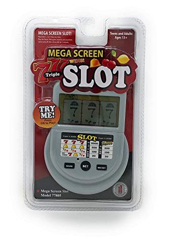 Classic Games Mega Screen Slot Machine Handheld Arcade Game