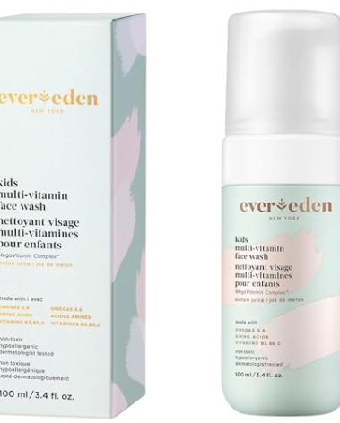 Evereden Kids Face Wash: Melon Juice, 3.4 fl oz. | Gentle Skin Care | Clean and Non-toxic Face Wash | Kids Skin Care