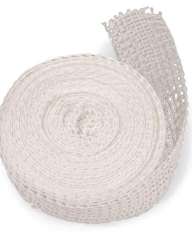 The Sausage Maker® 50ft Meat Netting Roll Size 28, Elastic Butchers Twine Cooking String Food Net For Large Bologna, Chicken, Ham, Roasts, USA Made, BPA Free Stretchable Poly-Cotton Mesh, 8.5" Dia