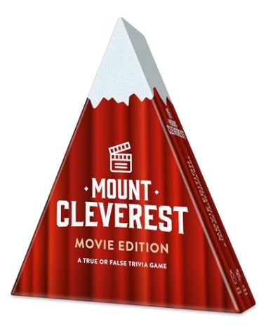 Mount Cleverest® Movie Edition | True or False Trivia Game | Fun Family Card Game |Adults & Kids, Boys & Girls Stocking Stuffer | Party Game, Movie Night, Birthday Gift