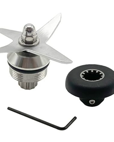 Blender Wet Blade Replacement Assembly with 891 Drive Socket 1151 1152 STM102R 104675-1 Compatible with Vitamix 500 5200 6300 VM0103 Standard 1195 15504 15643 15652 58625 58805 64oz and 32oz Container