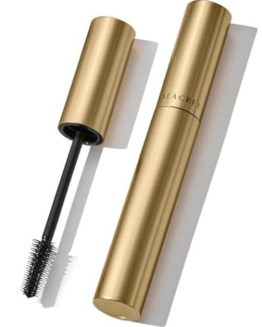 SEACRET Minerals Volume Length Tubing Mascara Black, Tubing Mascara for Thickening, Volumizing, & Non-Smudge Wear, Cone Brush, 0.28 OZ / 8 g