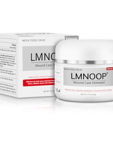LMNOOP Bed Sore Cream, Organic Bedsore Ointment, Bed Sores Treatment, Fast Wound Healing & 24 hr Infection Protection Wound Care Ointment for BedSores, Pressure Sores, Diabetic & Venous Ulcers