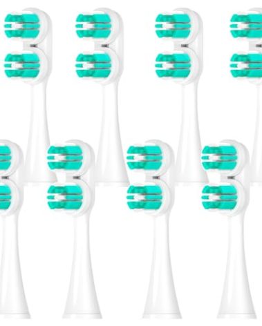 8 Pack Compatible with Spinbrush Pro Clean Toothbrush Replacement Brush Heads,for Spinbrush Pro Clean Toothbrush, Medium Bristles