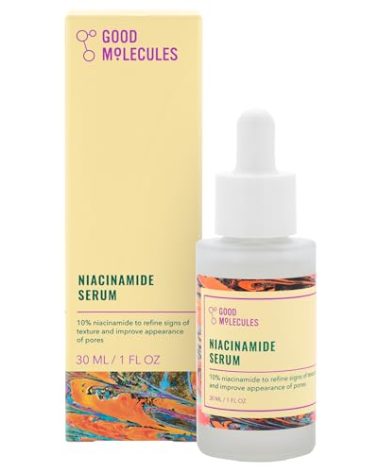 Good Molecules Niacinamide Serum - 10% Niacinamide to Target Blemishes, Nourishment, and Skin Tone - Ultra Hydrating Serum and Brightening Skin Care for Face