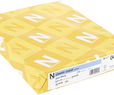 Neenah Paper 4456 Neenah 110lb Classic Crest Cardstock 8.5"X11" 125 per Package