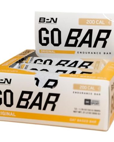 BARE PERFORMANCE NUTRITION Go Bar, Oat Based Endurance Training Snack 36g of Carbohydrates and 200 Calories Per Serving, 12 Bars Per Box, Original Oat