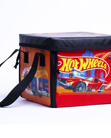 Hot Wheels Tara Toy: ZipBin Ramp It Up - Unzip to Convert Into A 21"x21" Racetrack Playmat & Car Ramp, Storage & Play, Toy Car Box, Kids Ages 3+
