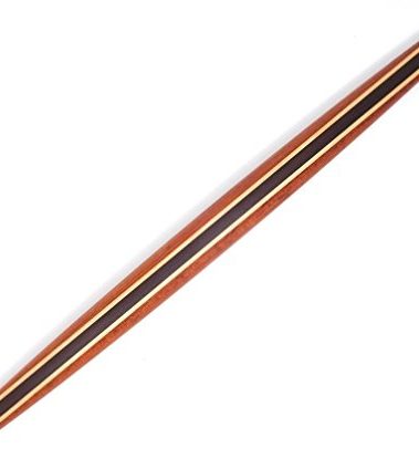 Earlywood French Rolling Pin - Tapered Wooden Rolling Pin for Baking Pizza, Pastry Dough or Pasta - Hard Wood Roller Baking Pin Made in USA, By Earlywood -Jatoba, Maple, Mexican Ebony,Multicolor