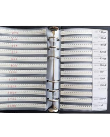 0402 0R-10M & 1pF-1uF 1% Resistor and Capacitor Mixed Practical Kit SMD Combo Book kit