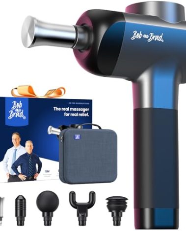 BOB AND BRAD X6 Pro Massage Gun Deep Tissue Percussion with Metal Head Therapy, Professional Muscle Massage Gun for Athletes, Electric Massager Gun for Pain Relief,Christmas Gift for Men Women Dad Mom