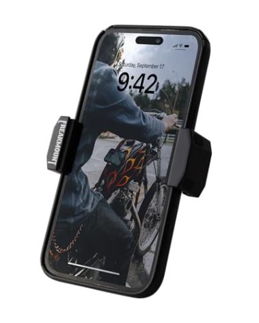 FREAKMOUNT 2.0 Magnetic Motorcycle Phone Mount - Compatible with Harley Davidson - Premium Billet Aluminum Holder for Gas Tank, High-Speed Magnet Accessories - Fits Most Phones, Black
