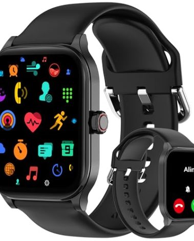 Othalne Smart Watch (Answer/Make Call), 1.85" Smartwatch for Android Phones and iPhone with Heart Rate,Sleep Monitor,Pedometer, 100+Sports Fitness Watch, IP68 Waterproof Fitness Tracker for Men Women