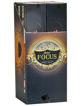 Balaji Focus Herbal Incense Sticks - Box of Twelve