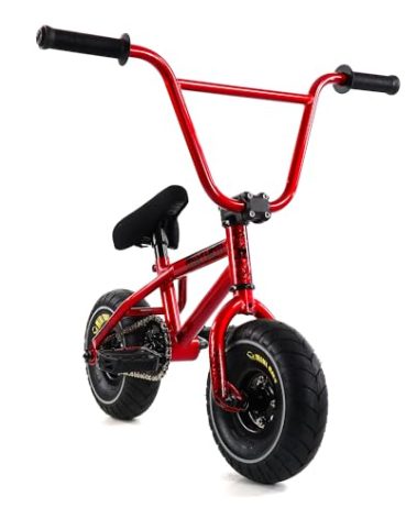 Fatboy Mini BMX Bike for Kids and Adults – 10" Tire BMX Bicycle, Sturdy Steel Frame, 1-Pc & 3-Pc Crank Options (Riot-Ricochet)